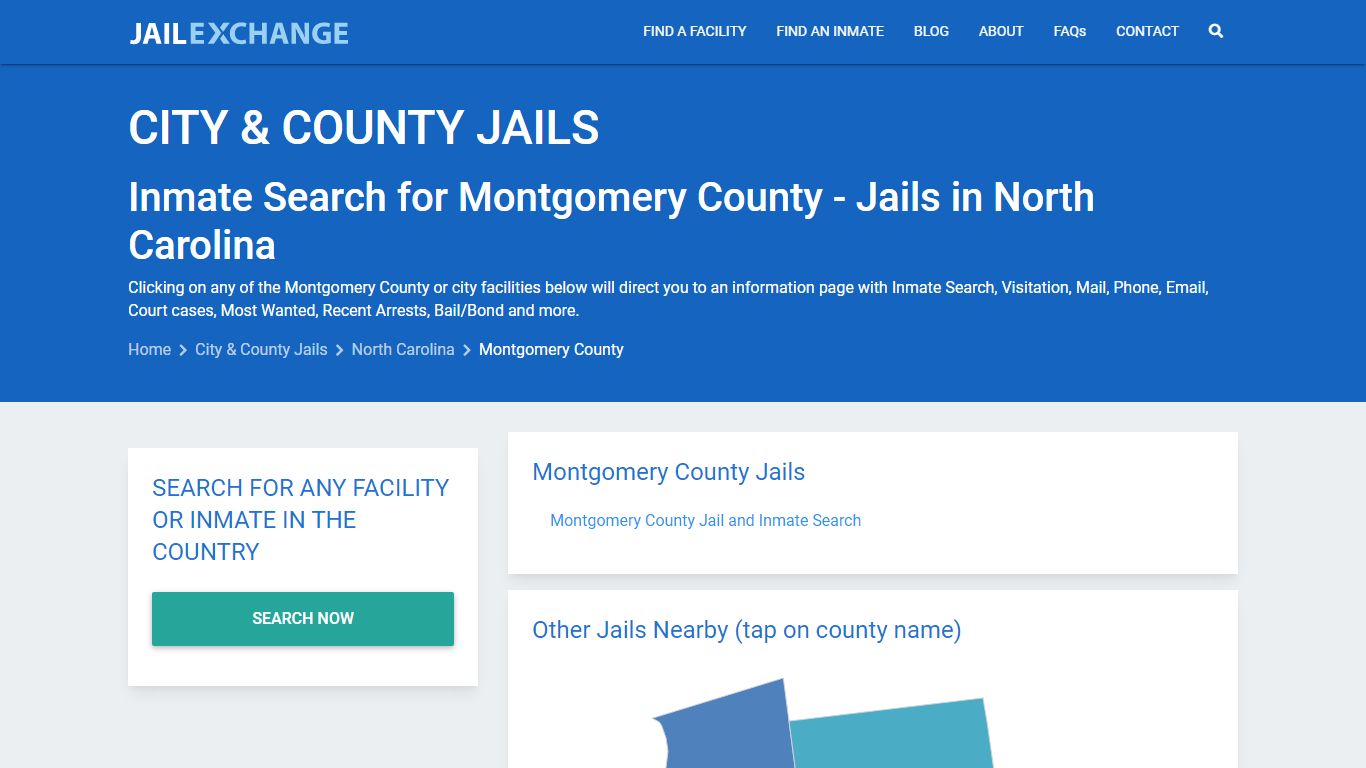 Inmate Search for Montgomery County | Jails in North Carolina